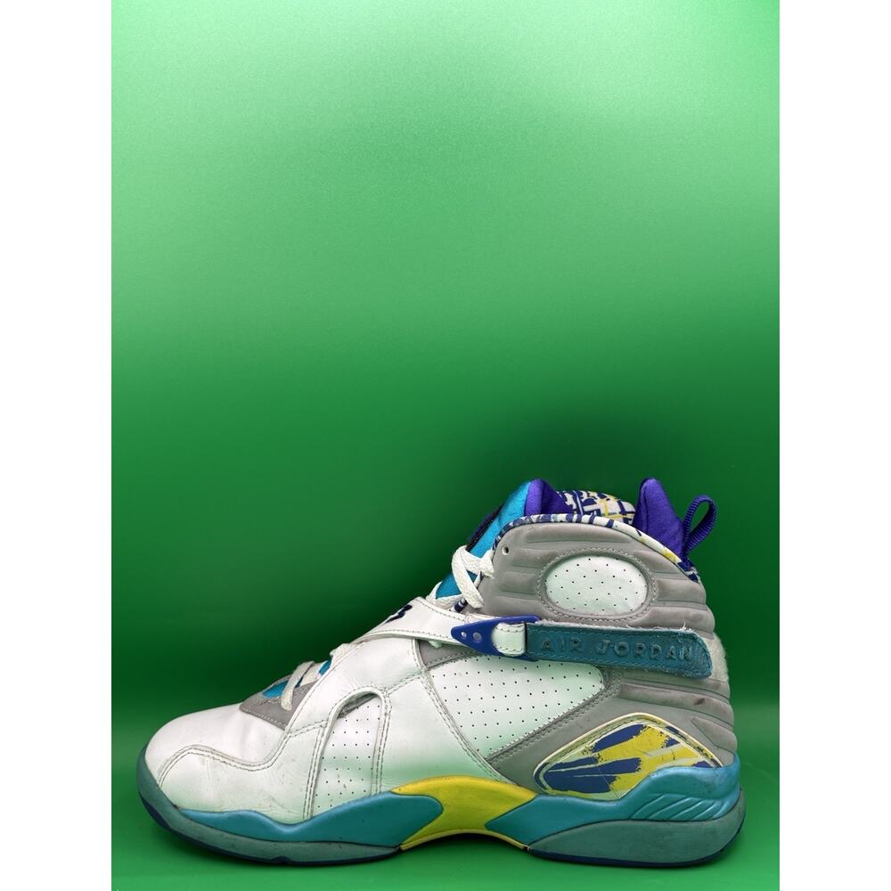 Air Jordan 8 Retro “White Aqua” Size 12 Womens/10.5 Men (316836-161) - Picture 4 of 7